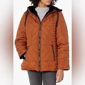 INTL REVERSIBLE Jacket With Hood and Front Zip